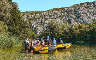 Raften op de Cetina rivier